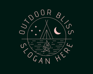 Stargazing Tour Campsite logo design