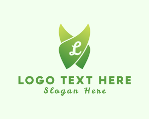 Natural Gardening Eco Leaf  Logo