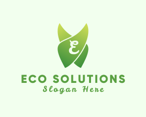 Natural Gardening Eco Leaf  logo design