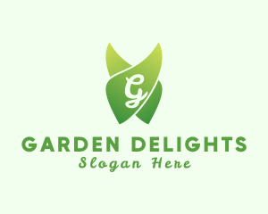 Natural Gardening Eco Leaf  logo design