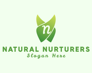 Natural Gardening Eco Leaf  logo design