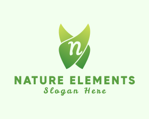 Natural Gardening Eco Leaf  logo design