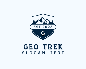 Travel Mountain Trekking logo design