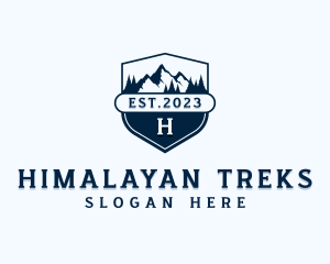 Travel Mountain Trekking logo design