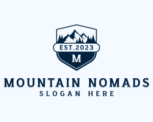 Travel Mountain Trekking logo design