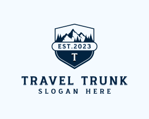 Travel Mountain Trekking logo design