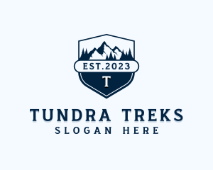 Travel Mountain Trekking logo design