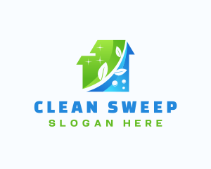 Eco Housekeeping Clean logo design