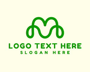 Marketing Monoline Letter M logo