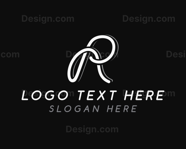 Fashion Designer String Letter R Logo