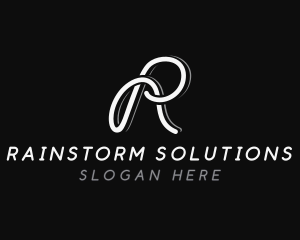 Fashion Designer String Letter R logo design