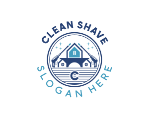 Pressure Washer Cleaning Sanitation logo design