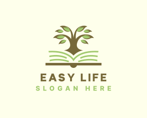 Tree Book Education logo design