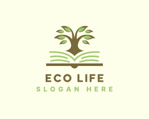 Tree Book Education logo design