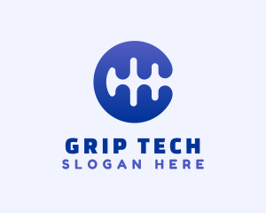 Blue Wavelength Tech logo design