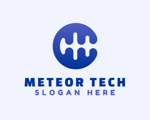 Blue Wavelength Tech logo design