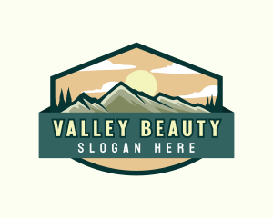 Sun Valley Mountain logo design