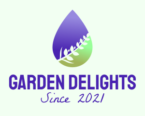 Gradient Plant Oil logo design