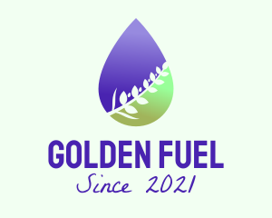 Gradient Plant Oil logo design