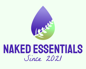 Gradient Plant Oil logo design