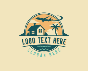 Beach Vacation Getaway Logo