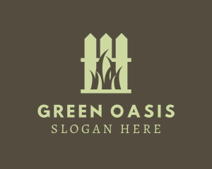 Green Fence Lawn logo design