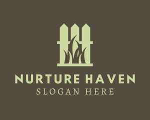 Green Fence Lawn logo design