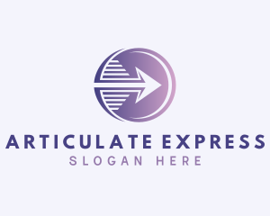 Express Courier Arrow logo design