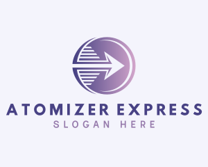 Express Courier Arrow logo design