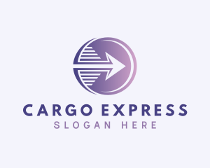 Express Courier Arrow logo design