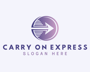 Express Courier Arrow logo design