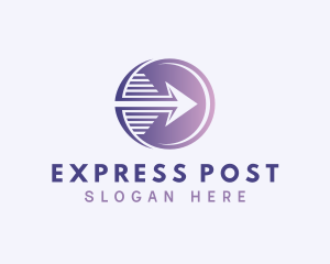 Express Courier Arrow logo design