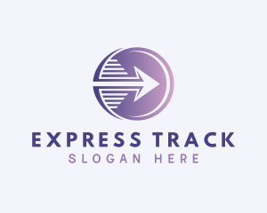 Express Courier Arrow logo design