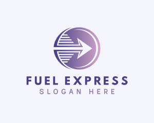 Express Courier Arrow logo design