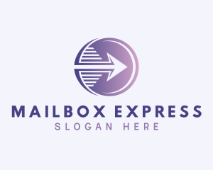 Express Courier Arrow logo design