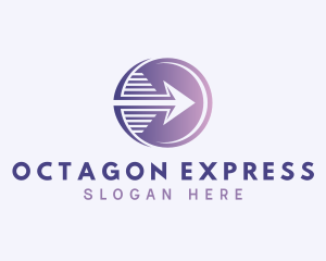 Express Courier Arrow logo design