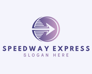 Express Courier Arrow logo design