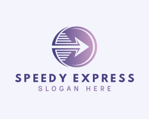 Express Courier Arrow logo design