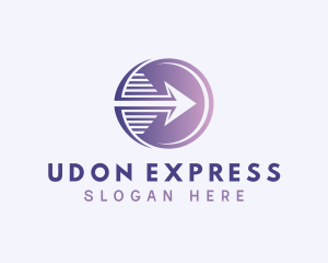 Express Courier Arrow logo design