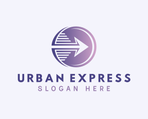 Express Courier Arrow logo design