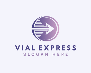 Express Courier Arrow logo design