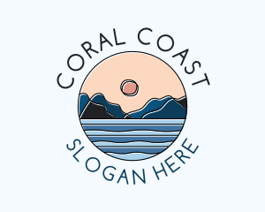 Mountain Field Coast logo design