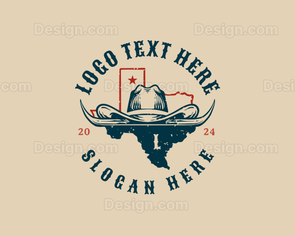 Texas Cowboy Hat Logo