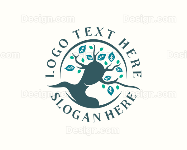 Nature Woman Tree Logo