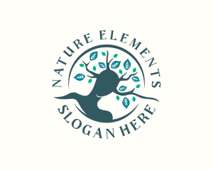 Nature Woman Tree  logo design