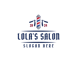 Barber Razor Salon logo design