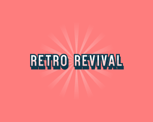 Retro Sunburst Entertainment logo design