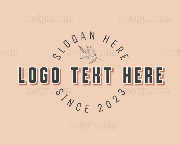 Floral Garden Badge Logo