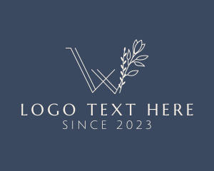 Beauty - Tulip Letter W logo design