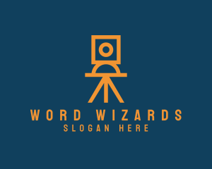 Geometric Camera Tripod logo design